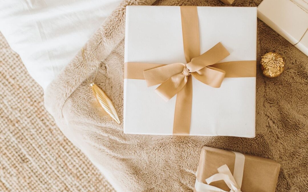 a neatly wrapped gift