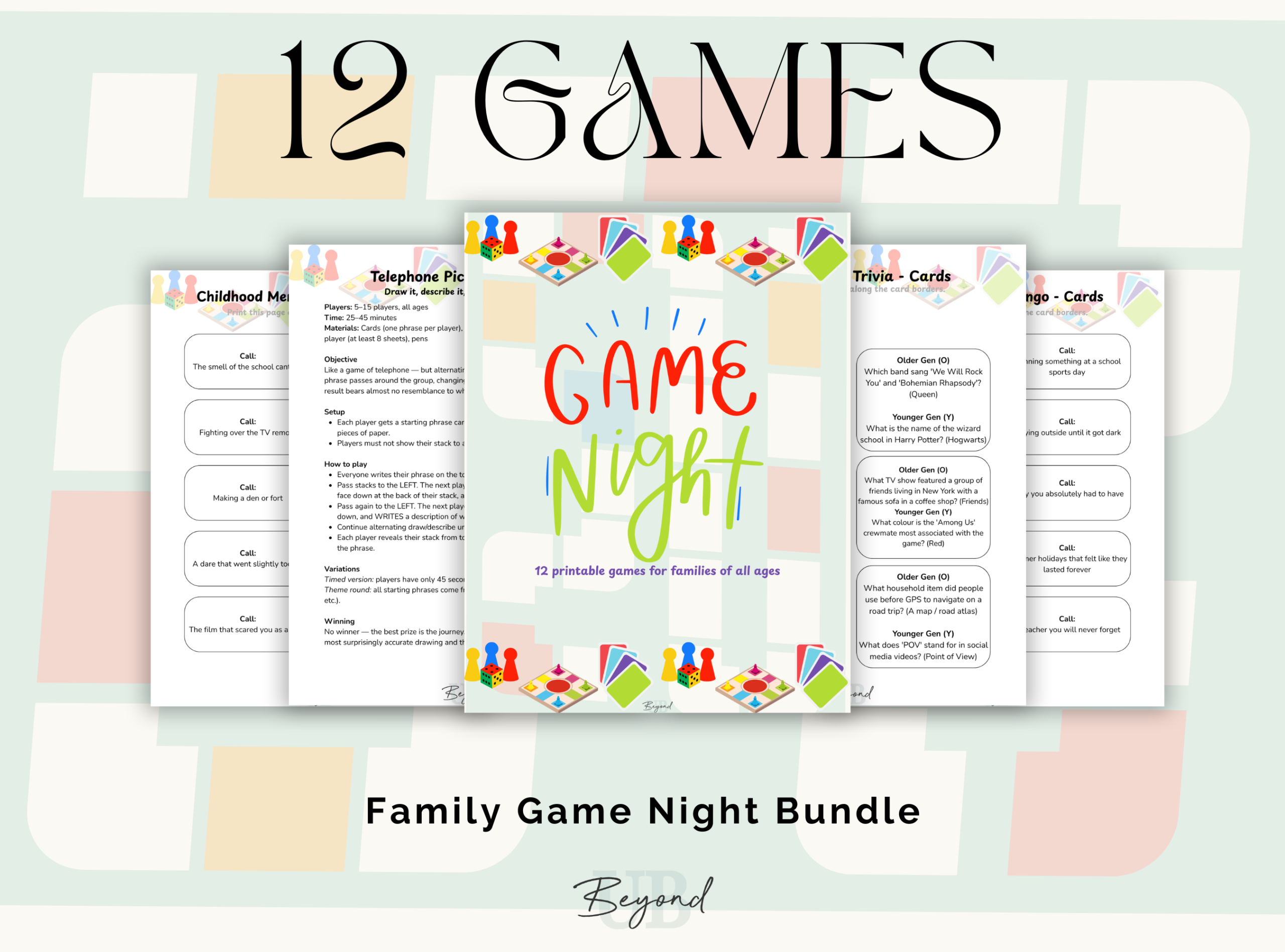 Game Night Evergreen Bundle