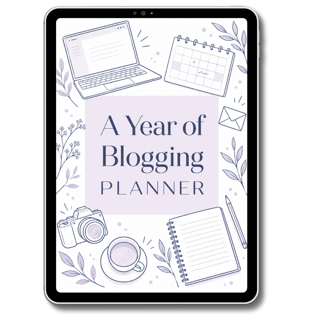 a year of blogging planner